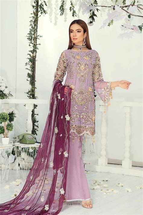 Buy Best Selling Pakistani Embroidered Chiffon Dresses